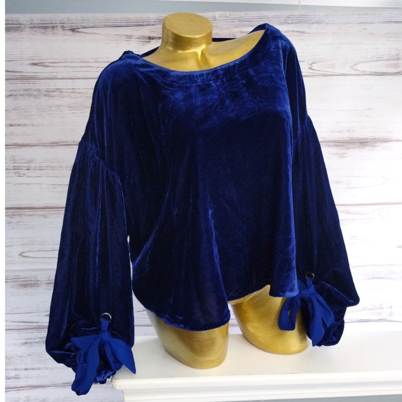 Nwt Free People Give Me Some Lovin Velvet Top D258 - Picture 2 of 4